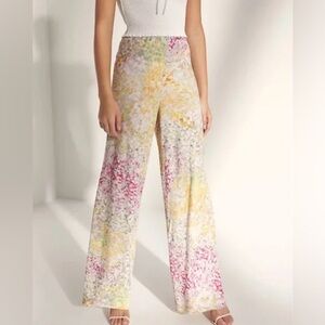 Aritzia Wilfred Donna Floral Wide Leg Pants